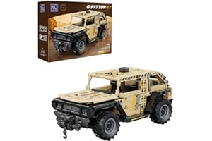 PANTASY G-Patton 1:18 Off-Road Vehicle Building Set Battle Sword Car Building Blocks - Replica del modello altamente dettagliata per collezionisti