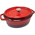 ToCi - Casseruola in ghisa smaltata con coperchio, 33 cm, capacità di 5,5 litri | Casseruola smaltata adatta per fornelli a i