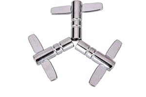 TENLACUM 3 PCS Drum Haut Stimmschlüssel Tuner massiv Snare Schlüssel Loch Dia 5 x 5 Socket Werkzeug Percussion Zubehör