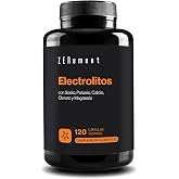 Electrolytes - Sodium, Potassium, Calcium, Chloride and Magnesium - 120 | Magnesium Bisglycinate and Vitamin B1 - Electrolyte