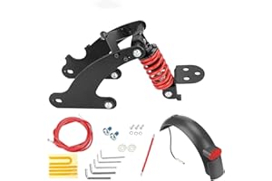 通用 Fututech - Kit de suspensión para moto Xiaomi Pro Pro2 con amortiguador de protección de la bola, accesorios para patinetes de cambio (rojo para Pro Pro2)