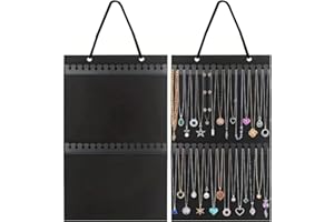 NHQZ Rotolo Portaoggetti per Gioielli da Appendere, Porta Collane Organizzatore per Catene di Gioielli, 1 pezzo