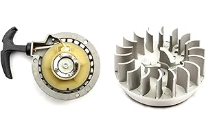 PETROLSCOOTER Metal Minimoto Pull Start Silver + Standard Flywheel For 47cc 49cc Air Cooled Mini Motos