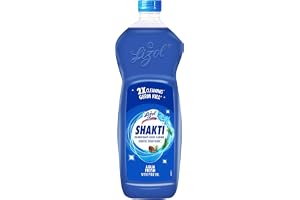 Lizol Shakti 900ml - Aqua Fresh Floor Cleaner 2X Better Cleaning vs Phenyl Kills 99.9% Germs Removes Tough Stains Suitable for All Floor Cleaner Mops