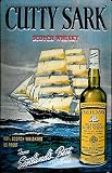 Nuevo y en embalaje original. Nostalgische Welten Andreas Schmidt Cutty Sark Whisky escocés Barco nostálgico Cartucho, Curvada, Fuerte en Relieve 3D Metal Tin Sign 7,87 \"x 11.81 Inches