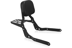 SWESGI Motorcycle Sissybar Backrest and Luggage Rack for Honda Shadow Aero VT750C 2004-2023 (Black), SW-JP-750