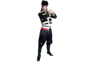 Fun Shack 80s Popstar Costume for Men - Retro 80s Fancy Dress Outfit Perfect for Adult Halloween Costume Party Attire