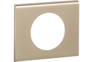LEGRAND - Plaque Céliane - Plaque de Finition pour Prises et Interrupteurs Céliane - 1 Poste - Matière Nickel Velours