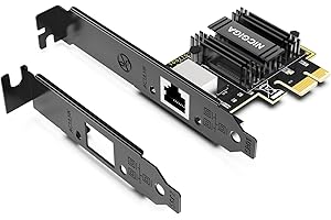 5Gb Base-T Carte réseau, Realtek RTL8126 contrôleur, NICGIGA 5G PCIe Ethernet Adaptateur Compatible WOL, Carte réseau avec Port RJ45 5Gbps, Windows 10/11/Windows Server/Linux