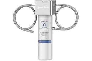 GLACIER FRESH Under Sink Water Filter System, Connect Under Counter Drinking Water System with Kitchen Faucet, 10000 Gallons Water Filtration System for Kitchen Sink, Removes Chlorine, White