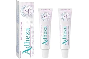 GÉNÉRIQUE Adhésif dentaire Adheza, Fixateur pour prothèses dentaires Adheza, Crème adhésive pour prothèses dentaires à tenue forte, Usage quotidien, Femmes, Hommes, Adultes (2pièce)