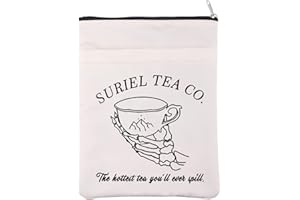 BAUNA Acotar - Copertina per libro ispirata a una corte di spine e rose, idea regalo per letteratura, regalo SJM per gli amanti dei libri (Suriel Tea BM)