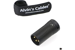 Low-Profile XLR 3 Pin Stecker Stecker Original Stecker für Audiogeräte Alvin's Cable schwarz