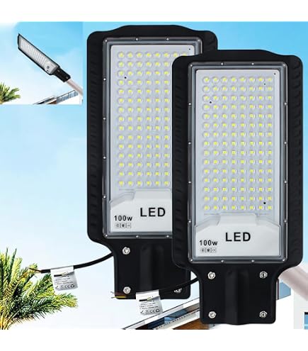 Faretto LED 100W Esterno, 10000 Lumen, Luce Bianca Fredda, IP65, Angolo 120°, Per Giardino E Cortile - 3