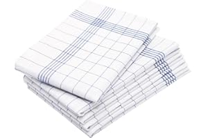 ZOLLNER 5 strofinacci, 50% cotone e 50% lino, 50x70 cm, blu