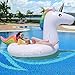 Produktbild BAYMERY Aufblasbares Einhorn XXL Pool Luftmatratze für 2-3 Personen | 2,75 Meter lang | Breite Luft-Ventile | Riesiges Einhorn Schwimmtier Floß | Wasser Schwimmen Spielzeug | (275 x 140 x 120cm)