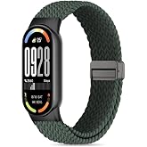 Rongep [&Ouml;rg&uuml; Loop] Xiaomi Mi Band 10/9/8 ile Uyumlu Kordon Manyetik Toka Mekanizmalı Yumuşak ve Konforlu Smart Band10 Kordon 