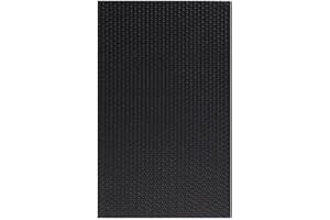 Langlauf Schuhbedarf Absatzgummistück weich und elastisch,schwarz stoßdämpfend und Abriebfest -158x98mm - 6mm Stärke - Schuhabsätze selberschneiden - Schuh Absatz Reparatur - Made in Germany