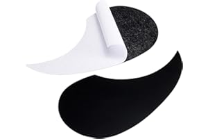 sourcing map Golpeador para Guitarra Acústica Autoadhesivo, Piezas para Guitarra Acústica-Eléctrica para Diestros de 38 Pulgadas, Forma de Gota de Agua, Negro 2uds