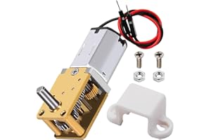 JYUDAUFU JYUDAUDFU JGY-N20 Reduction Micro Motor DC 12V 16RPM Metal Gear High Torque CW/CCW Mini Electric Single Shaft Wired Motor with Bracket, for Drone/RC Toy/Robot/Engine/Automation/DIY/Test