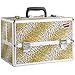 Beautify Professional Large African Leopard Print Aluminium 8 compartment Beauty Box Cosmetics & Make Up Case