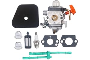 CARKIO OxoxO carburatore con Fuel Line Tune Up Kit per Stihl FS100 FS100R FS110 FS110R FS110 x FS110RX FS100RX FS130 FS130R Trimmer