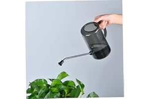 SOUIWUZI Small Watering Can for Indoor Plants,Small Watering Can 1L Thickened Garden Watering Pot Household Long Mouth Watering Kettle Garden Plant Watering Pot Sprayer Indoor Watering Can Grey