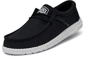 Hey Dude Wally Slub Canvas, Moc Toe Shoes Hombre