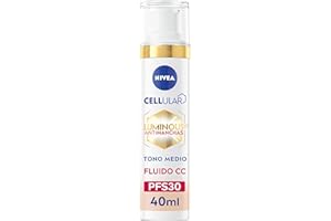 NIVEA Luminous 630 Antimacchia Fluido CC SPF30 3-EN-1 (1 x 40 ml), CC Cream con tripla azione, crema solare viso con colore, tono medio
