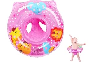 GiantGo Baby Swimming Ring Inflatable Baby Pool Float Seat Boat Safety PVC Toddler Infant Training for Age 6-36 Months, 2 Handles on the Float for Direction Control of Parents