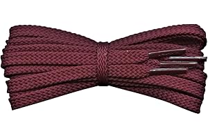 Fabmania® Laces 6mm Lacci piatti in poliestere per scarpe da ginnastica Palestra Boxe Wrestling Corsa Scarpe sportive Uomo Donna (1 paio)