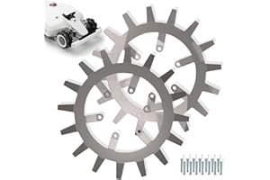 BENGS MODELLBAU Picos para MAMMOTION LUBA 1/2 / 2X – Acero inoxidable – Desbarbado - 12 x tornillos de acero inoxidable - Mejora de tracción para robot cortacésped – Círculo de agujeros de 66 mm – para ruedas de