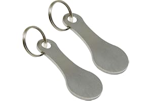 Manolyee Gettoni del Carrello della Spesa, Gettoni per Carrello della Spesa durevoli con Portachiavi, Chiave di sblocco per Carrello Portachiavi Moneta per Carrello della Spesa