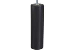 La Fabrique de Pieds – set med 4 sängben i trä, cylinder, trä, lakaqué antracit, 20 x 6 x 6 cm