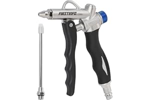 FIRSTINFO TOOLS FIT YOUR NEEDS FIRSTINFO A18565EU 2-Way Air Blow Gun Adjustable Airflow with Extended and Extra Short Nozzles for Precision Cleaning