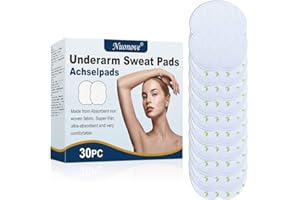 NUONOVE Sudor Almohadillas, Almohadillas de sudoración para Axilas, Underarm Sweat Pads, para hombres y mujeres, cómodas, no visibles, extra adhesivas, desechables/escondidas, Absorción Sudor y Eliminar Olor