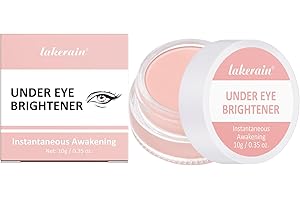 HQDA Under Eye Brightener Concealer - Instant Awakening Concealer for Dark Circles, Spots & Blemishes, Smooth & Blendable Eye Colour Corrector (Colour, # Pink)