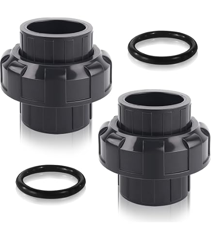 2Pcs 2 Inch PVC Slip Union Pipe Fitting - True Union Coupling For Easy Pool & Plumbing Disconnect