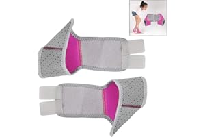 LHKJ 1 Paio Supporto per Caviglia per Bambini,Regolabile Cavigliera in Neoprene Protezione,Rosa,S