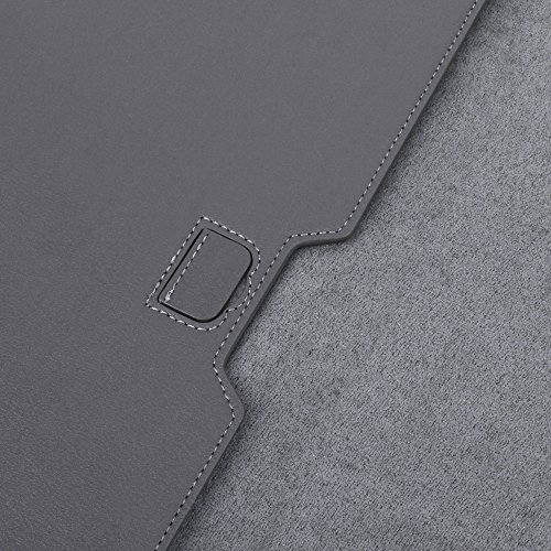 XGUO PU Ledertasche/ Hülle für MacBook Air 13.3 MacBook Pro Retina 13.3 zoll mit Halter Surface Pro 3/4 iPad Pro 12.9 Sleeve Hülle Tasche mit Ständer Erhöhung Schutzhülle(13.3 Zoll, Grau) - 8
