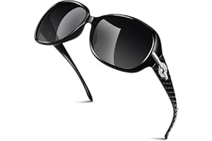 GQUEEN Gafas de Sol Mujer Grande Moda Polarizadas Clásicas Vintage Protección UV400 Conducción Gafas de Sol para Señoras