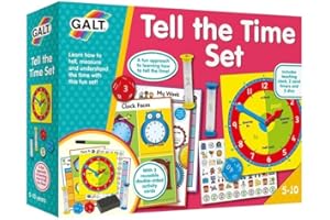 Galt Toys, Tell The Time Set, Learn To Tell The Time Clock, Ages 5 Years Plus