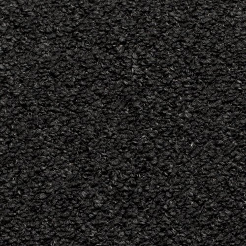 Anthracite Black Carpet, Feltback Hardwearing Berber Looped Pile