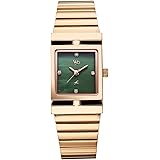 Fastrack Vyb 6.0 Showstopper Quartz Green Shaped Dial Women's Watch | Stainless Steel Strap Material | Watches for Women Analog | Girl's Analog Watches - FV60093WM02: 