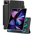 Amazon Basics Magnetic Case Compatible with Apple iPad Pro 4th/3rd/2nd Gen (11 Inch) | Auto Sleep/Wake & Easy Magnetic Attachment (Black)