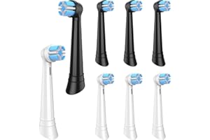 SpacEver Końcówki do szczoteczek do zębów kompatybilne z Oral B iO 10 9 8 7 6 5 4 3 Series Elektryczna szczoteczka do zębów, 8 sztuk szczoteczek do zębów, końcówek, głowic do szczoteczek