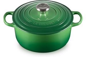 Le Creuset Cocotte rotonda Evolution in ghisa vetrificata con Coperchio, diameter 24 cm, Bamboo, 21177244082430
