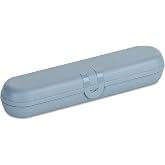 Koziol Klikk Cutlery Case, Biocircular Plastic, Natural Blue Flower