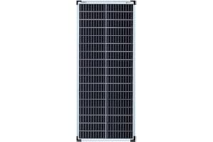 enjoy solar Panneau Solaire Monocristallin 80 W 12 V, panneaux solaires de 182 mm, 10 barres de bus. Panneau solaire idéal pour camping-car, balcon, abri de jardin, bateau (Version DataCollect®)
