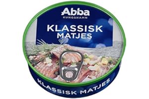 SCANDINAVIAN KITCHEN Abba Klassisk Matjes | Traditional Swedish Pickled Herring in Matjes Marinade | 200g